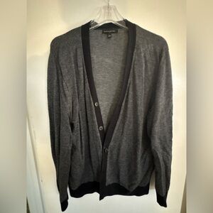 Banana Republic Men’s Gray Cardigan Sweater XL Button Front